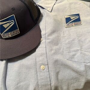 Blue Casual Button Down Shirt